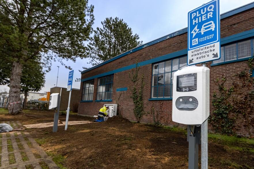 Smart Charging in aanleg op bedrijvenpark in Boxtel. 