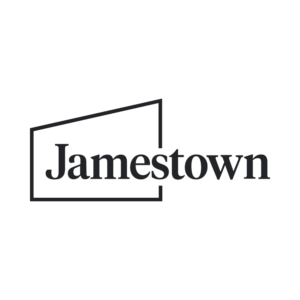 Logo van Jamestown, een internationaal vastgoedbedrijf gespecialiseerd in commercieel vastgoed