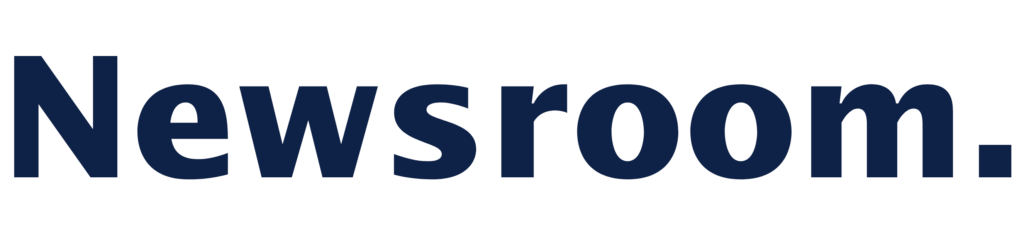 newsroom logo press page blue